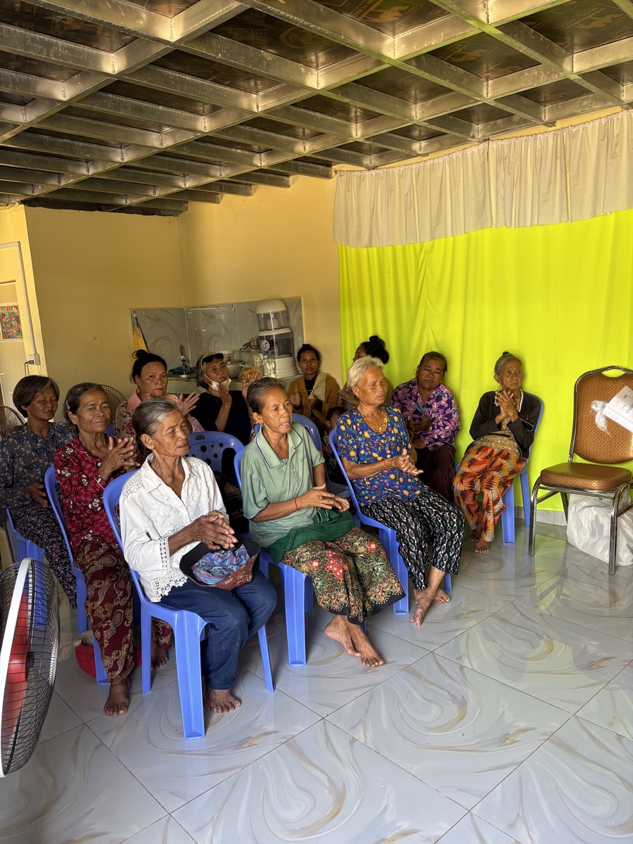 Team members leading fellowship in Chouk Va Mouy